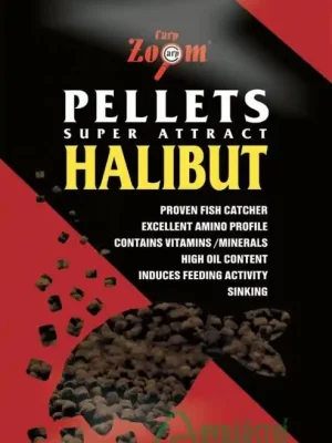 Akce CARP ZOOM Pelety Black Pellets Super Attract 8 mm 800 g 8 mm