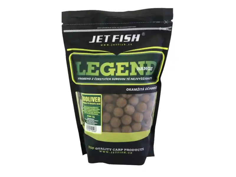 Super Cena JET FISH Boilie Legend Range Bioliver Ananas N-Butyric 20 mm 1 kg