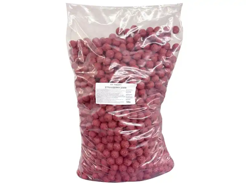 Cenově Výhodný Boilies ECOnomic Carp 10kg Jahoda 20 mm