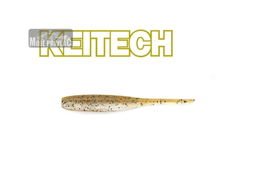 Gumová nástraha Keitech Shad Impact 3" 7,5cm Green Pumpkin PP. Shad (10ks) Cenový Hit