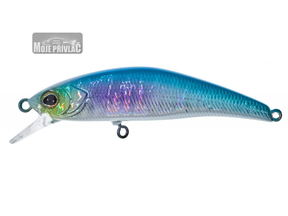 Wobler ILLEX Tricoroll Ryushin 53mm SHW Sinking Bright Kodachi Vysoce Kvalitní
