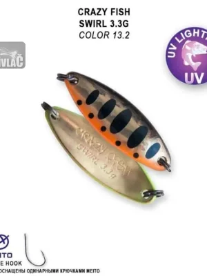 Originální Plandavka Crazy Fish Swirl 32mm 3,3g color 13,1