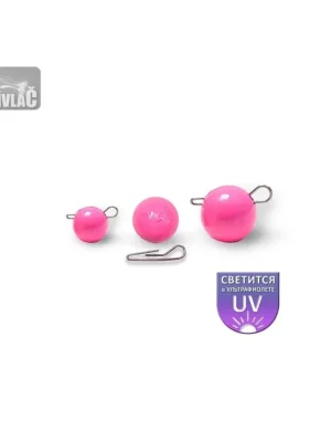 Olověná zátěž Dnipro Lead Classic Čeburaška Pink Luminescent 24g (1ks) Must-Have