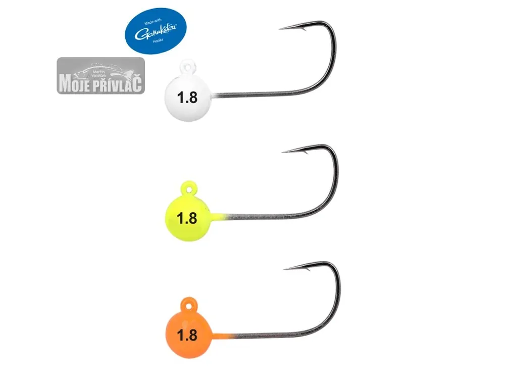 Wolframová Jigová hlavička Gamakatsu-Spro Tungsten Micro Jigs Glow vel.1/0 2,7g Glow (3ks) Ihned K Objednání
