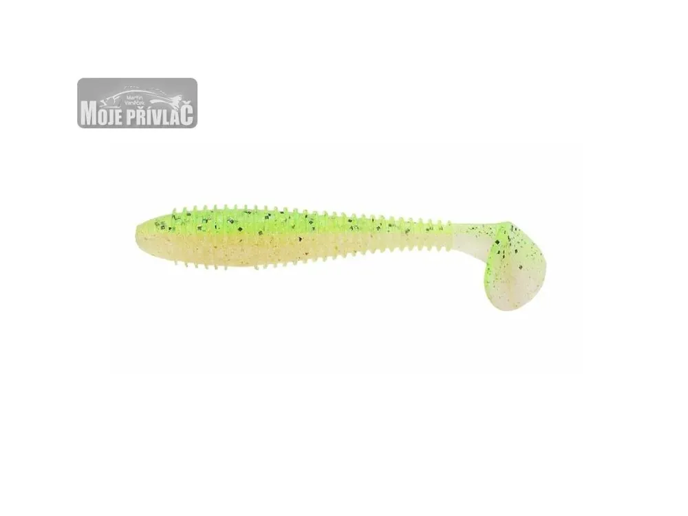 Hit Sezóny Gumová Nástraha Keitech Swing Impact Fat 5,8" 14,5cm Chart Back Green (AM-Edition) (4ks)