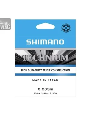 Vlasec Shimano Technium 200m 0,205mm 3,80kg 8,30Lb Jen Po Omezenou Doba