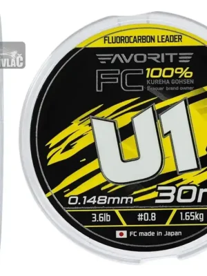 Omezená Nabídka Fluorocarbon U1 FC #3,0/0,285mm 13,2lb 5,97kg 30m