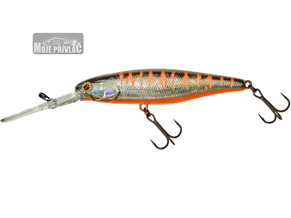Cenová Bomba Wobler ILLEX Super DD Squirrel 79mm Suspending Motoroil Tiger