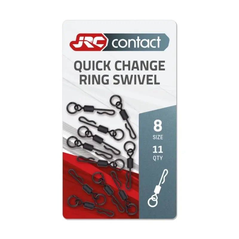 JRC Rychlovýměnný obratlík s kroužkem Quick Change Ring Swivel vel. 8 - 11ks Odeslání Ihned