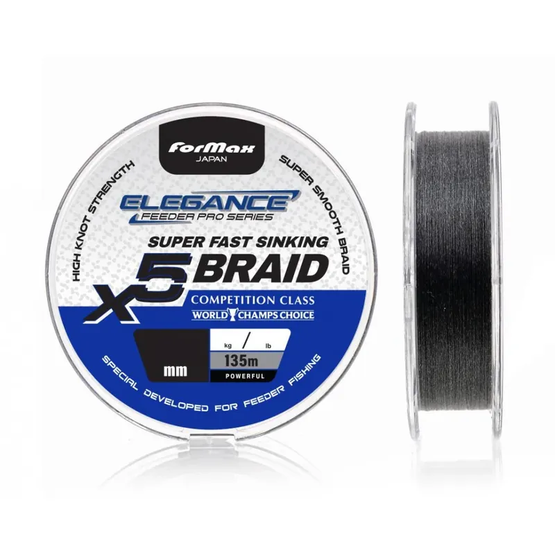 ELEGANCE METHOD Pletená šňůra FEEDER PRO BRAID 135 m 0,12 mm 8,6 kg Expresní Doručení