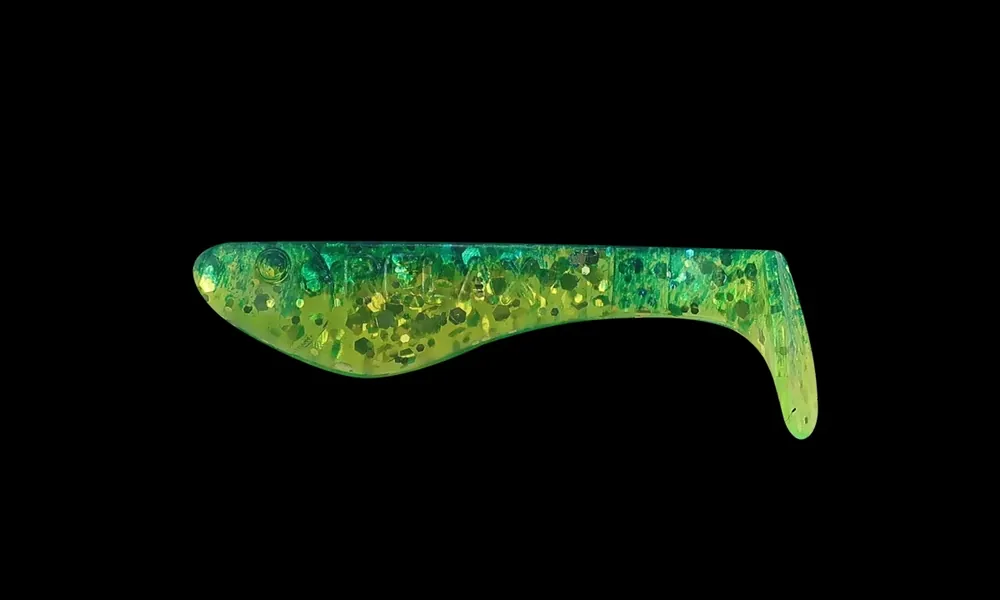 Relax Gumová nástraha Kopyto 1 - 3,5 cm BLUE CHARTREUSE-GOLD GLITTER Nejprodávanější
