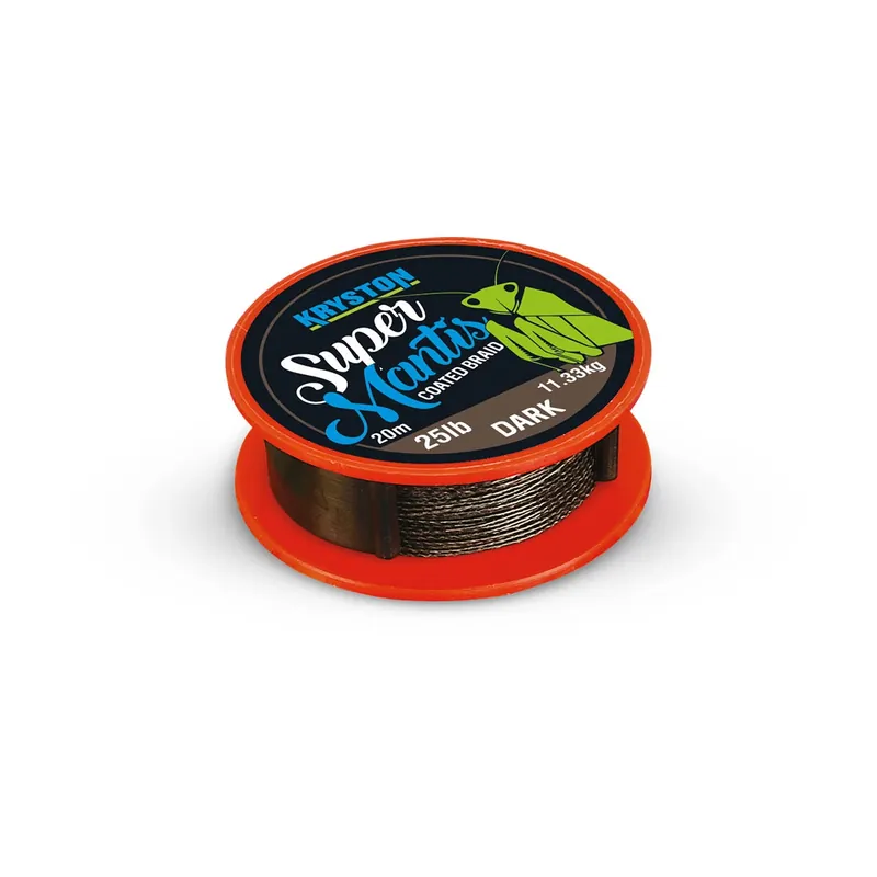 Omezená Nabídka Kryston Potahovaná šňůrka Super Mantis Dark 25lb 20m