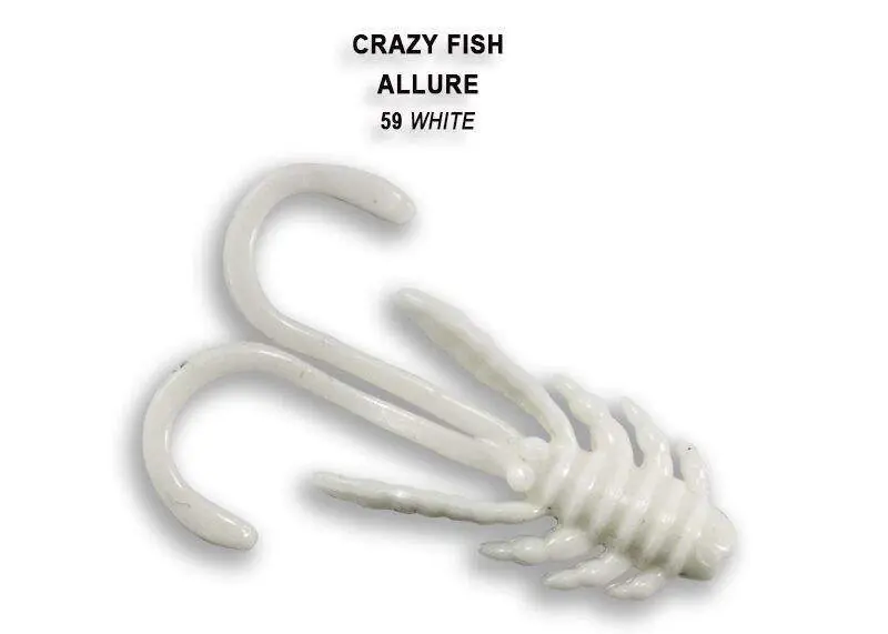 Crazy Fish Gumová nástraha Allure 1,1 barva 59 White 10ks Horká Nabídka
