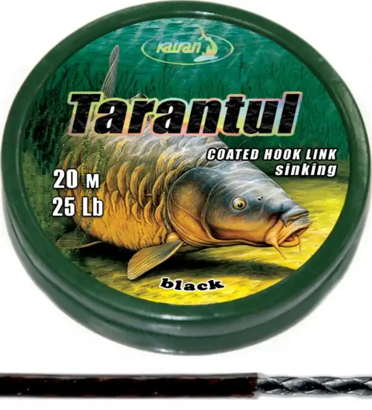 Katran Ztužená návazcová šňůrka Coated braided hook links TARANTUL Časově Omezené