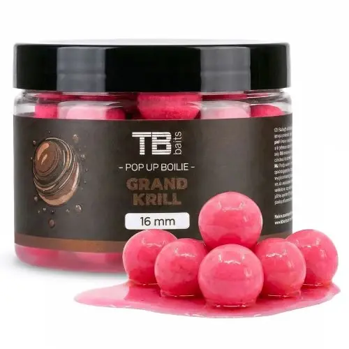 TB BAITS Plovoucí Boilie Pop-Up Grand Krill + NHDC 16 mm 50 g Nejlepší Cena