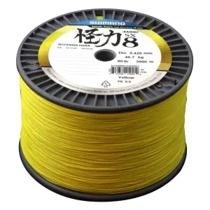 Výprodej Shimano Šňůra Kairiki 8 0.10mm 6.5kg Yellow 1m