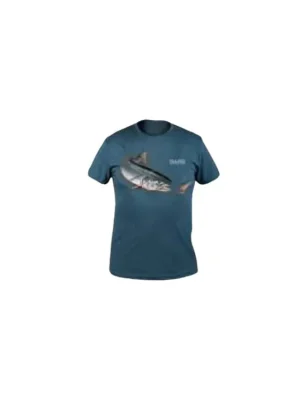 Aktuální Tričko Art Salmon denim Velikost S