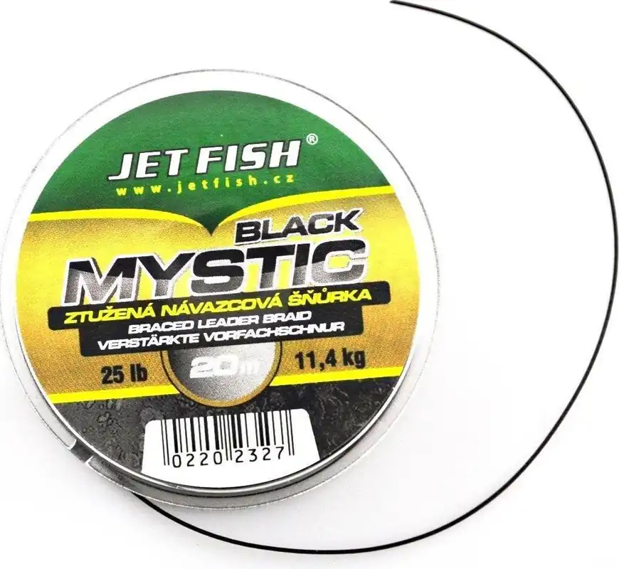 Víkendová Akce Návazcová pletená šňůra Jet Fish Black Mystic 20m 25lb
