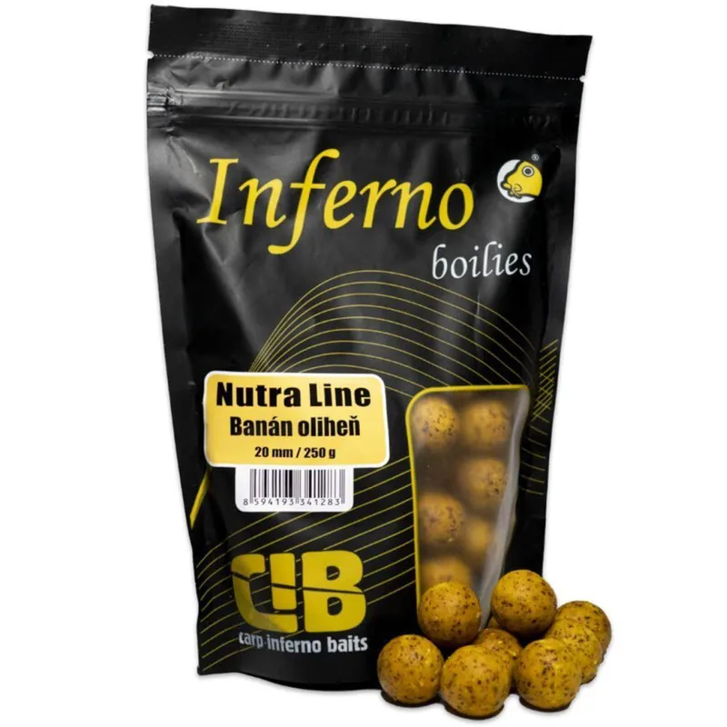 Boilie Carp Inferno Nutra Line 250g 20mm - Banán Oliheň Vysoce Kvalitní