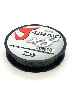 Nejprodávanější DAIWA - J-Braid X8 0.13mm/150m/8kg Tmavě zelená