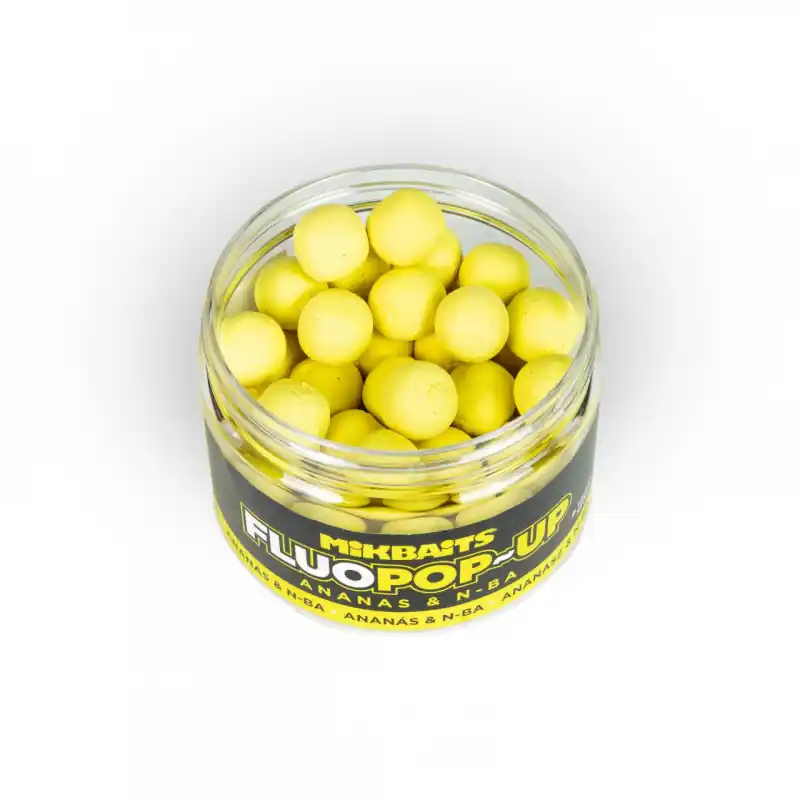 MIKBAITS - Plovoucí boilies FLUOPOP-UP 150ml 14mm PŮLNOČNÍ POMERANČ Oblíbený