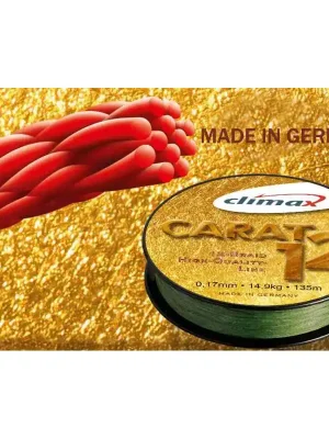 Pletenka CLIMAX Carat 12 Olive 0,17mm/14,9kg/135m Levný
