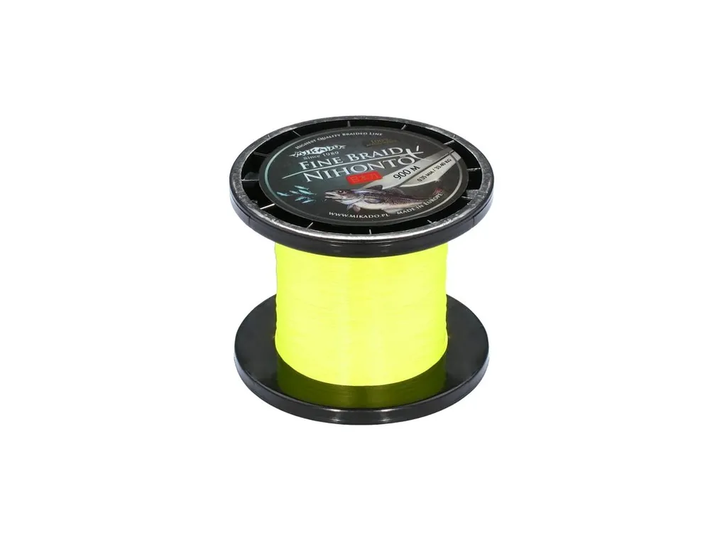 Pletená šňůra - NIHONTO FINE BRAID 018 900M Zelená Nosnost: 14.40 kg Výprodej