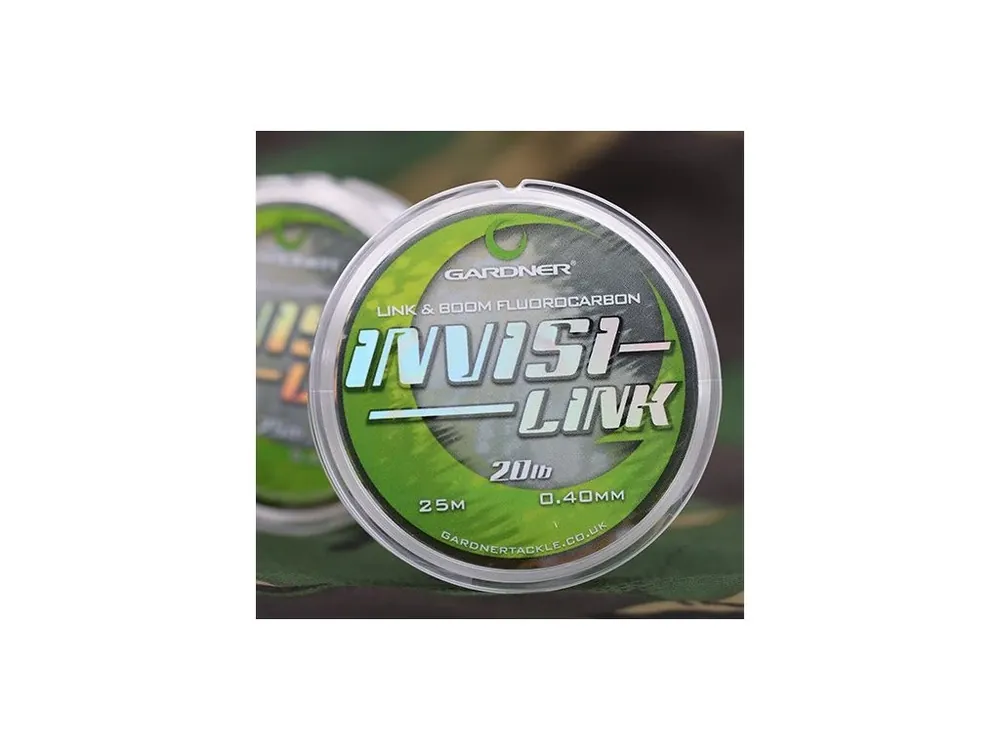 Výhodná Nabídka Gardner Fluorocarbonový vlasec Invisi-Link 25m Varianta 0.40mm/20lb