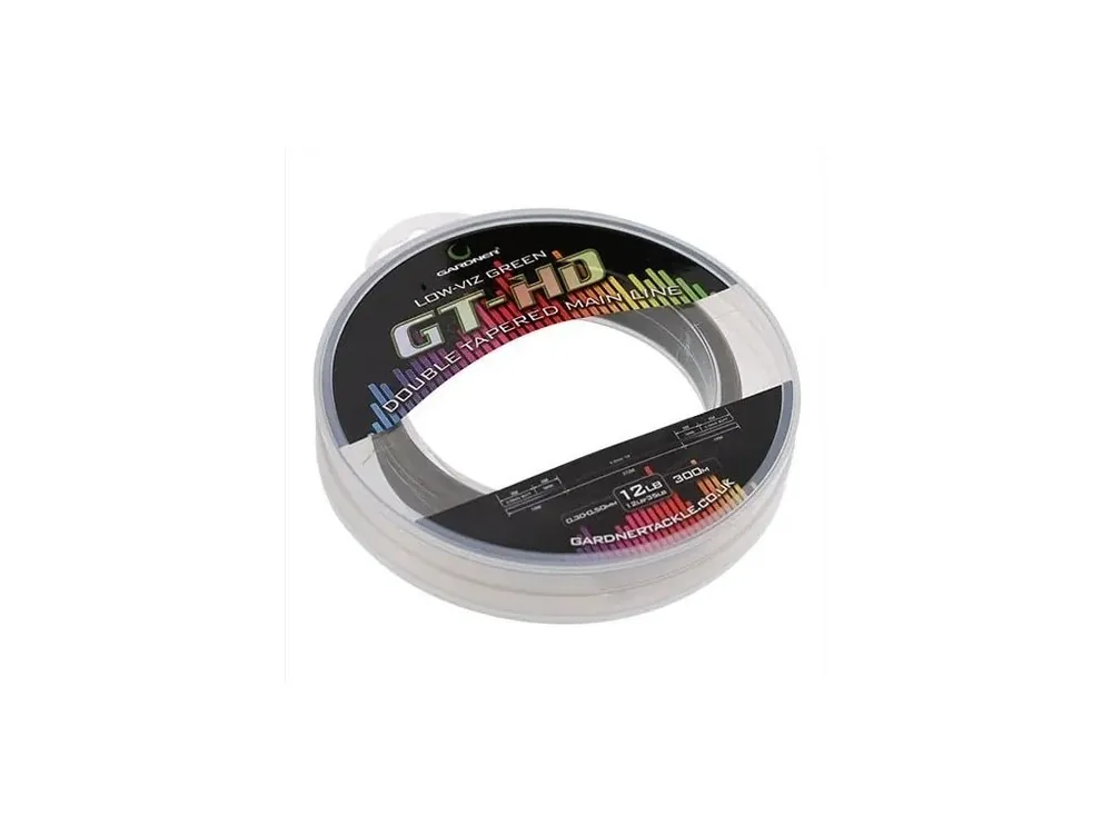 Originální Gardner ujímaný vlasec GT-HD Tapered Main Line 15 lb 0,33 mm
