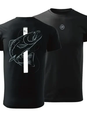 Giants fishing Tričko pánské černé Pstruh Varianta vel. 2XL Vysoce Kvalitní
