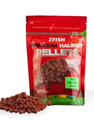 ZFISH CHYTACÍ PELETY PREMIUM RED HALIBUT 8MM/200G Nízká Cena
