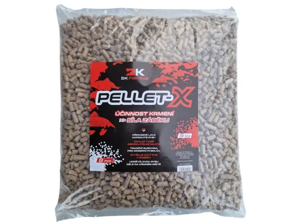 Nejlepší Volba DK FISHING pelety z mláta PELLET-X 5kg 8mm