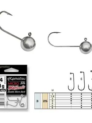 Jig hlavička Kamakatsu Extra MICRO #8 1.0g (3ks) Akce