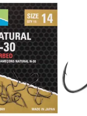 Preston Innovations Natural N-30 Hooks #12 15ks Cenová Bomba
