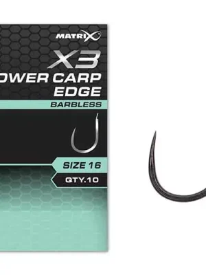 Matrix X3 Power Carp Edge 14 Barbless Háček s lopatkou a bez protihrotu 10ks Omezená Nabídka