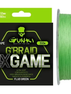 Akční Nabídka Gunki Šňůra G Braid 4X Game 150m 0,16mm 9,09kg