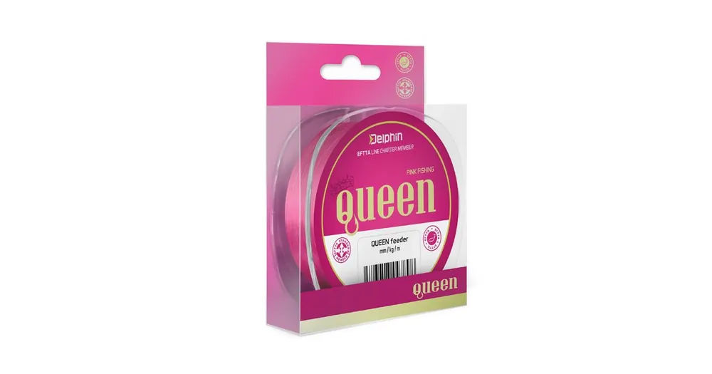 Delphin Vlasec QUEEN Feeder Růžový 300m 0,25mm 5kg Cenová Bomba