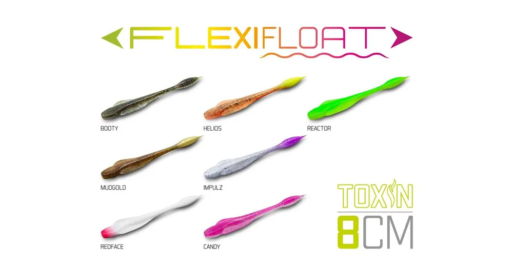 Dokud Zásoby Vydrží Delphin Gumová nástraha TOXIN UVs 8cm MUDGOLD 8ks
