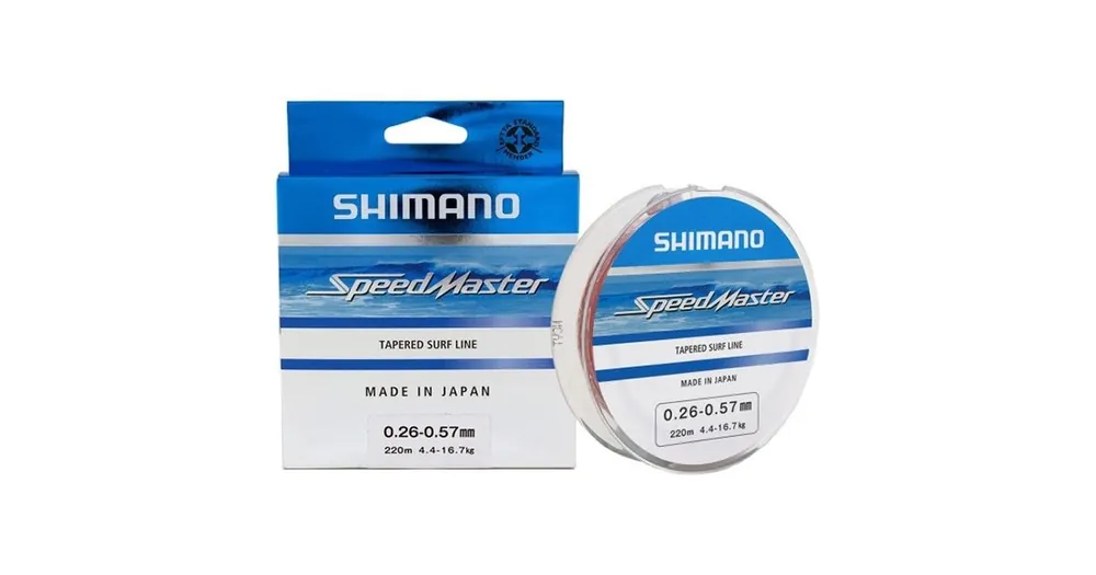 Objednat Nyní Shimano Ujímaný vlasec Line Speedmaster Surf Taper ld 10x15m 0,33-0,57mm Clear