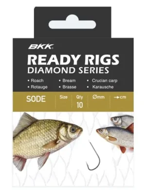 BKK Návazec Ready Rig Diamond Sode NI Velikost 16 0,1mm 70cm 10ks Vysoce Kvalitní