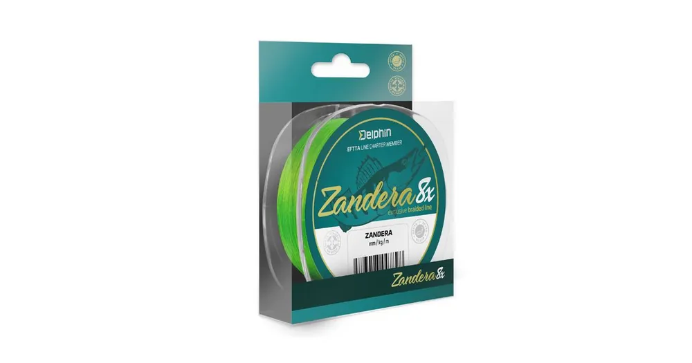 Delphin Šňůra Zandera 8 Fluo Zelená 150m 0,16mm 10,9kg Nejprodávanější