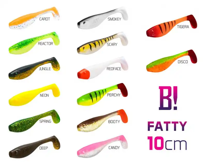 Expresní Doručení Top mix nástrah BOMB! Fatty / 5ks 12cm / Tigera+Redface+Booty+Candy+Reactor