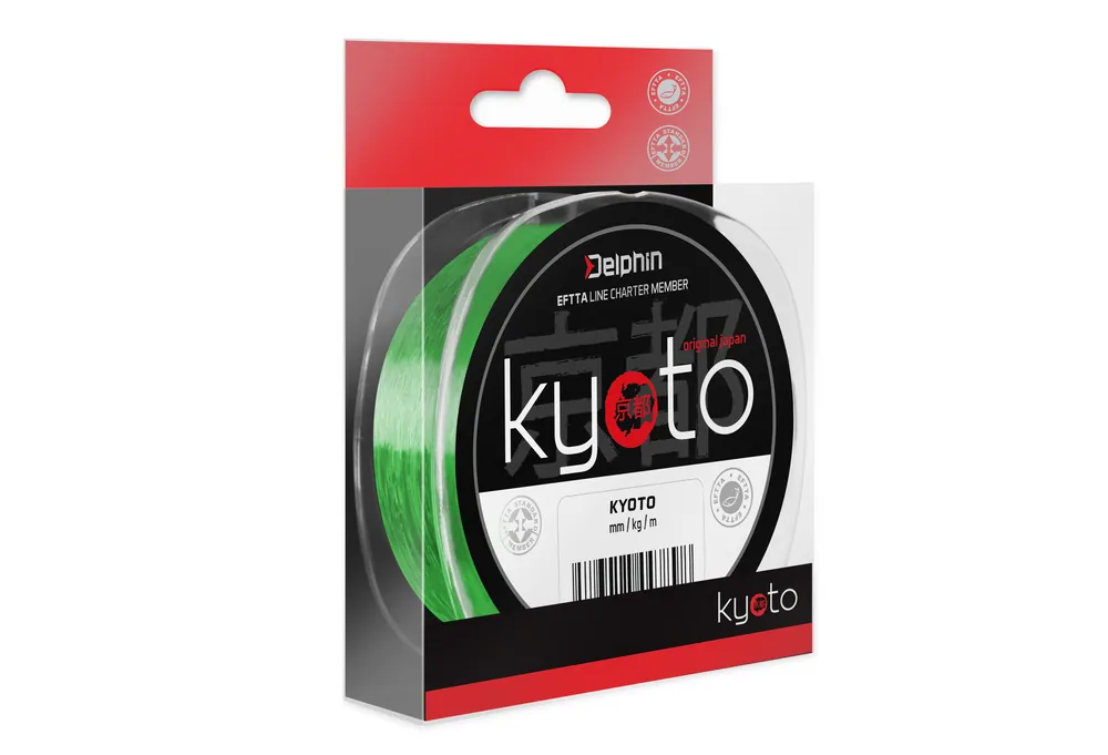 Monofil Delphin KYOTO / fluo zelený 0,286mm 6,8kg 300m Ihned K Objednání