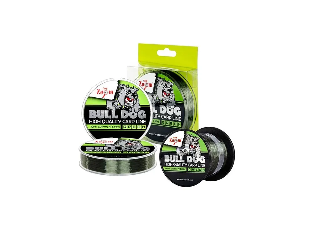 Sleva Carp Zoom vlasec Bull-Dog zelený 0,22mm 300m 6,9kg